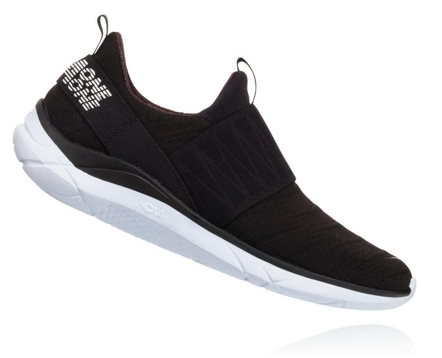 Hoka One One Hardloopschoenen Dames - Hupana Slip - Zwart/Wit - LR2073481